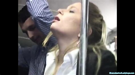 Blonde Groped To Orgasm On Bus