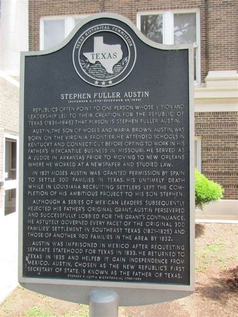 Stephen Fuller Austin Historical Marker