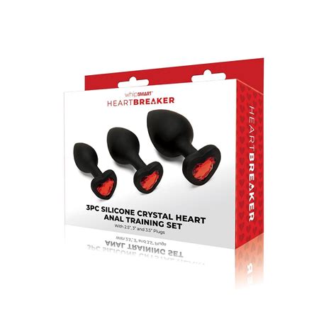 Whipsmart Heartbreaker Anal Training zestaw korków analnych Black szt hebe pl