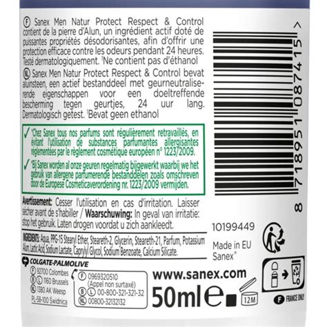 D Odorant Bille Men Natur Protect Respect Control Sanex Le Roll On De