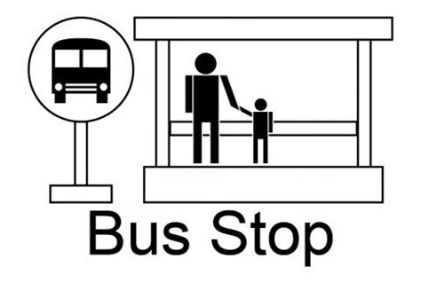 Bus Stop Symbol - ClipArt Best