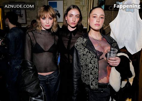 Elsie Hewitt Sexy Looks Hot In A Sensual Black Bra At The Mimchik Party In New York AZNude