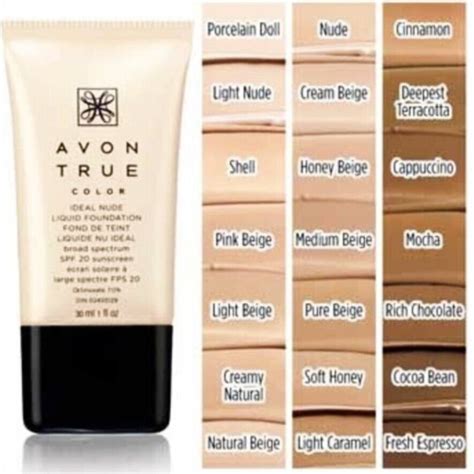 Avon True Color Ideal Nude Liquid Foundation Cinnamon