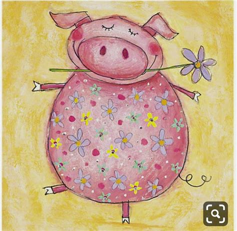 Pin By Оля On Лошади зебры единороги и тд Pig Painting Happy