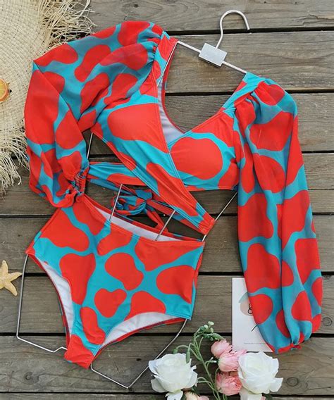 Bikini Cintura Alta Maye Cow Pinkini