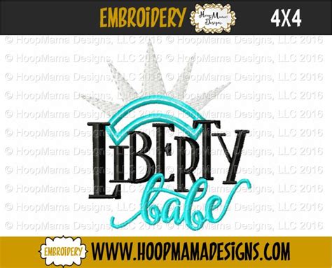 Liberty Babe Embroidery And Cutting Options HoopMama
