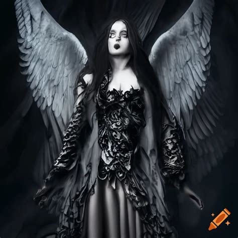 Gothic angel on Craiyon