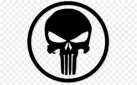 Black and White Punisher Logo - LogoDix