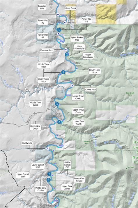 Smith River wall map | OffTheGridMaps - Montana