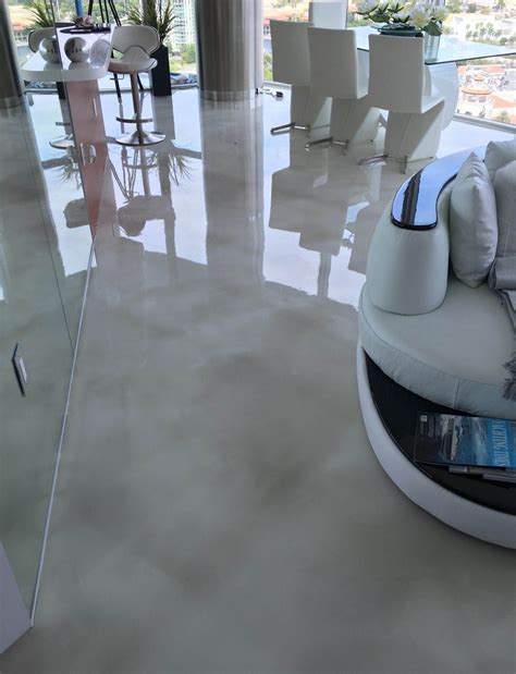 Residential Epoxy Flooring – Satin Finish Concrete