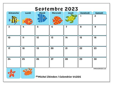 Calendriers Septembre 2023 224 Imprimer Michel Zbinden Ca Riset