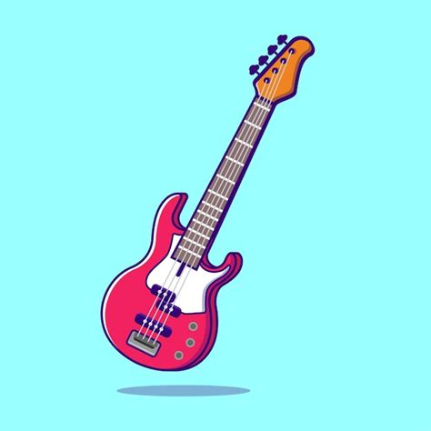 Cartoon Bass Guitar