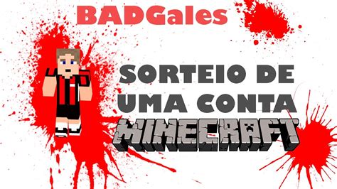 RESULTADO Sorteio De Uma Conta De Minecraft YouTube