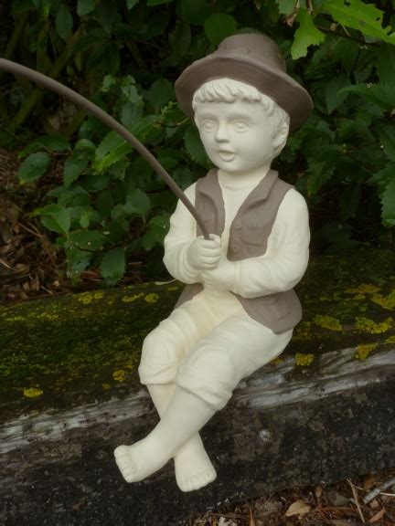 Boy Fishing Miscellaneous Garden Ornaments Yard Art Garden