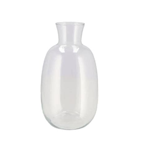 DK Design Bloemenvaas Mira Fles Vaas Transparant Glas D21 X H37