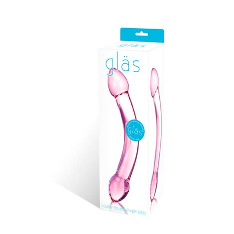Glas Double Trouble Purple Glass Dildo Willi Cz