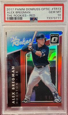 2017 Panini Donruss Optic Alex Bregman TR13 The Rookies Red Prizm 99