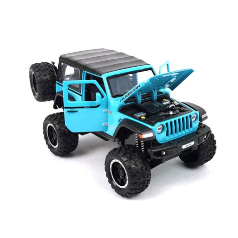 Детски джип JEEP, Метален, Отварящи се врати, Син, Без опаковка - eMAG.bg
