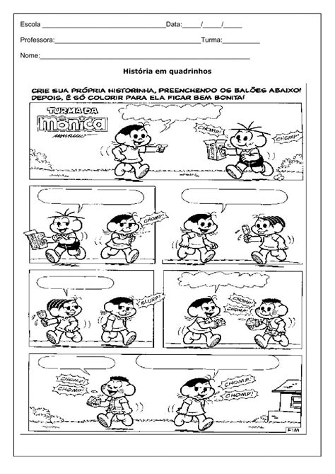 Historia Em Quadrinhos Para Completar