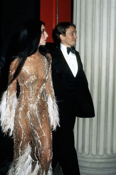 Cher At The Met Wearing Bob Mackie Backless Dress Formal