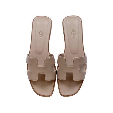 Hermes Oran Sandal Nude Beige Size 39 EU The Luxury Flavor