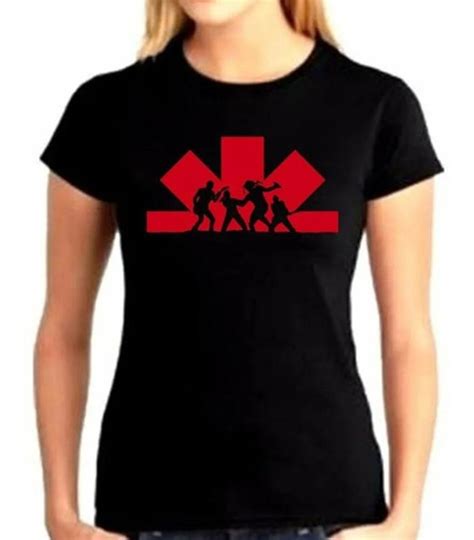 Camisa Feminina Baby Look Red Hot Chili Peppers 100 Algodão Lançamento Camiseta Feminina