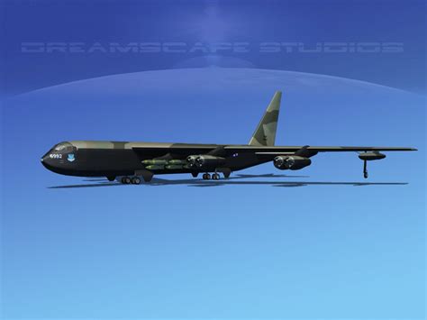보잉 B-52D Stratofortress V03 3D 모델 $109 - .unknown .dwg .dxf .lwo .max ...