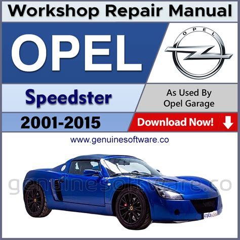 Opel Speedster Workshop Repair Manual & Wiring Diagrams