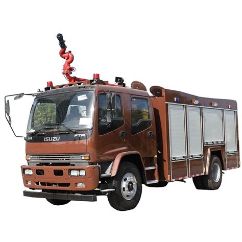 Off Road Right Hand Drive Manten Naked Waxed Bulk Ship RO RO Foam Fire Truck Tender Fire