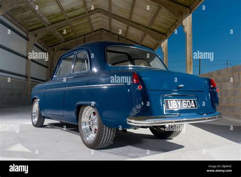 Modified Ford 100e 1953 59 V8 Powered Hot Rod Stock Photo Alamy