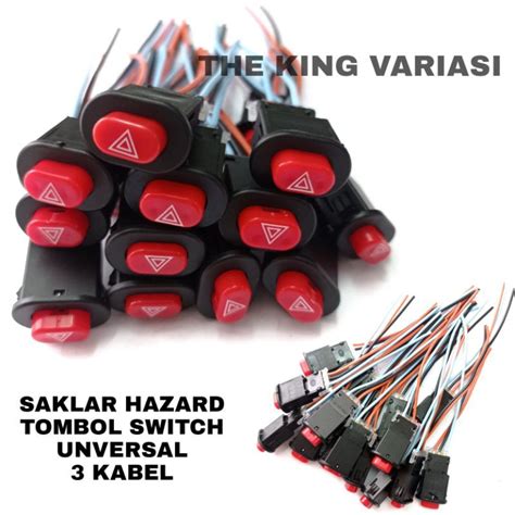 Jual SAKLAR HAZARD SAKLAR HAZARD SWITCH UNIVERSAL SAKLAR HAZARD LAMPU