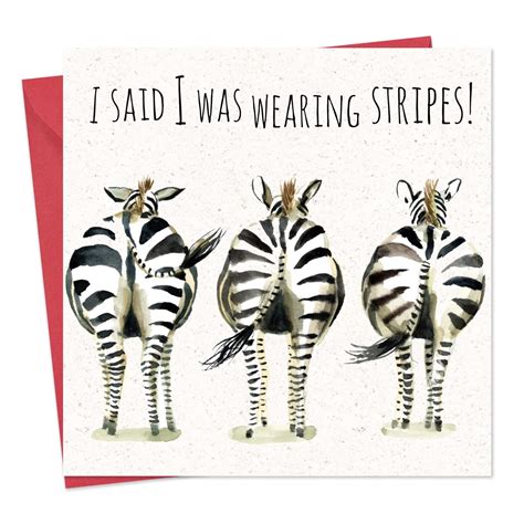 Buy Twizler Funny Birthday Card Zebra Funny Card Blank Funny