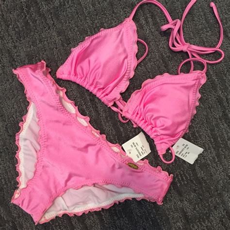 Luli Fama Swim Nwt Luli Fama Pink Bikini Set Poshmark