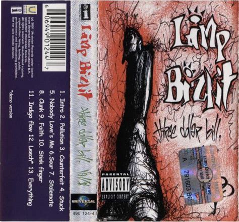 Limp Bizkit Three Dollar Bill Yall Cassette Album