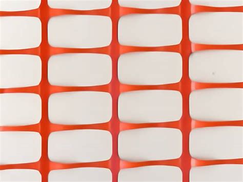 Orange Plastic Netting as Safety Fence in Traffic Control