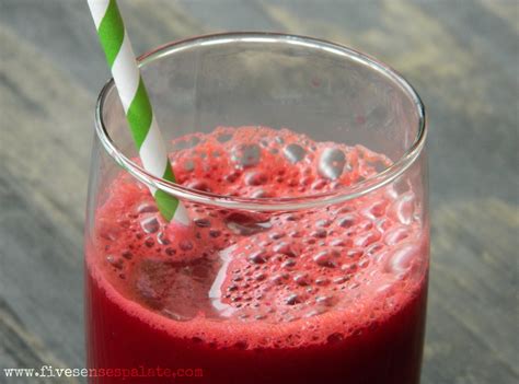 Raw Beet Juice with Apple & Ginger | | Five Senses Palate