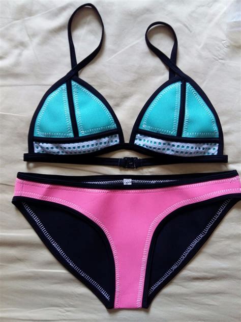 Bikini Traje De Baño Sexy Set Polovi Candy Neopreno Playa en Mercado Libre