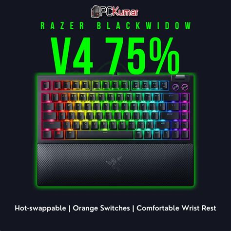 Razer Blackwidow V Hot Swappable Mechanical Gaming Keyboard Us Layout Frml Pckumar
