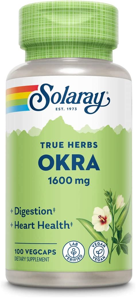 Solaray Okra Mg Pro Kapsel Kapseln Vegan Glutenfrei