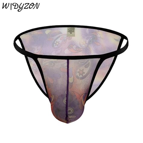 Ropa Interior Sexy Para Hombre Calzoncillos Bohemios Transl Cidos Cuecas Bikini De Tiro Bajo