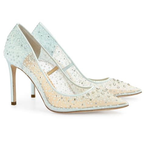Blue Sparkly High Heels