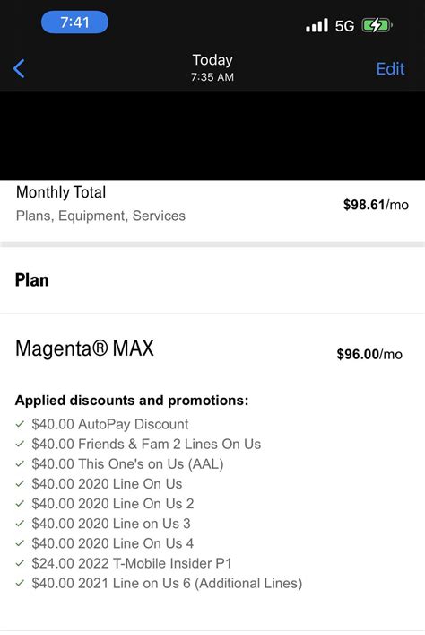 Finally my discount shows up for 2022 insider p1 code. : r/tmobile