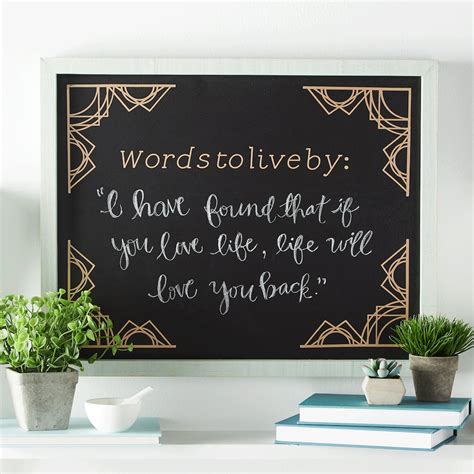 Cricut® Words To Live By Chalkboard