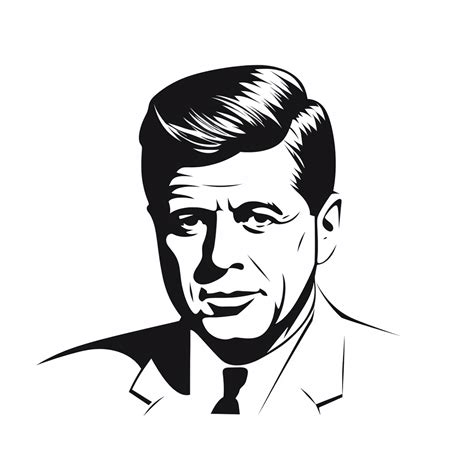 John F Kennedy Portrait Coloring Coloring Page