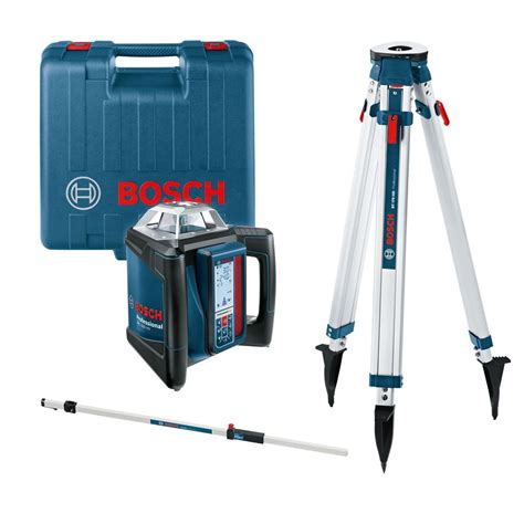Bosch GRL 500 HV Rotary Laser Level with Tripod and Cut and Fill Rod ...