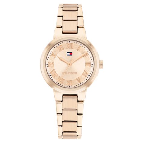 buy  tommy hilfiger quartz analog rose gold dial rose gold
