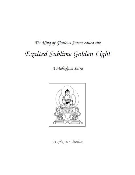 The Sutra of Golden Light - happymonkspublication.org