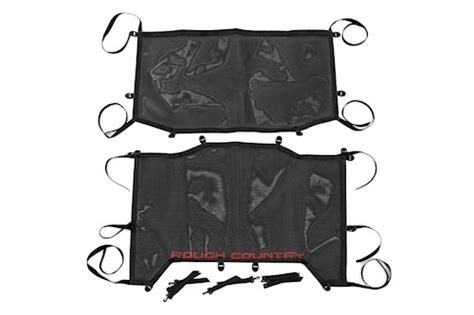 Rough Country For Wrangler Jl Unlimited Mesh Bikini Top Plus Door Black