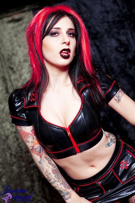 Gothic Nurse Joanna Angel Shows Her Shaved Pussy Photos