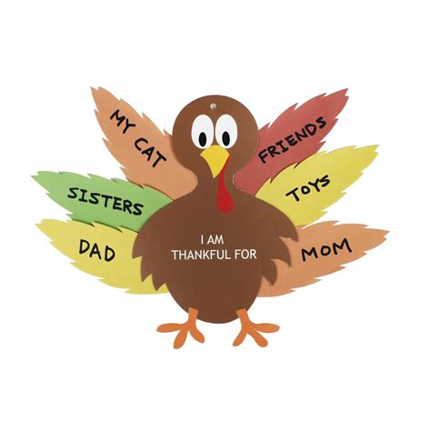 Give Thanks Thankful Turkey Thanksgiving Turkey Craft For Kids